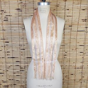 Elegant Pink And Gold Vintage Scarf